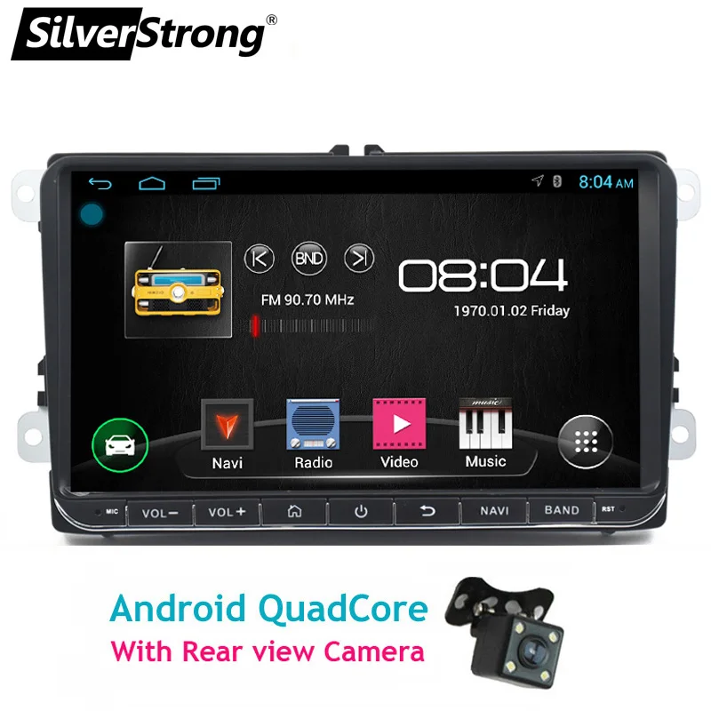 SilverStrong Android9.0 9 дюймов для Passat радио автомобиля gps Нет dvd-плеер для VW Golf gps для VW Polo gps с 6686 радио Android 68S - Цвет: 68S GPS and CAM