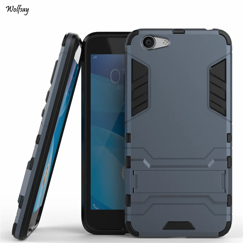 Wolfsay Cover Vivo Y53 Case Slim Robot Armor Kickstand Rugged Rubber Hard Case For Vivo Y53 Case BBK Vivo Y53 Y53i Y53A Cover Wolfsay Cover Vivo Y53 Case Slim Robot Armor Kickstand Rugged Rubber Hard Case For Vivo Y53 Case BBK Vivo Y53 Y53i Y53A Cover