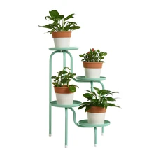 Creative iron creative flower pot stand living room floor balcony multi flower stand
