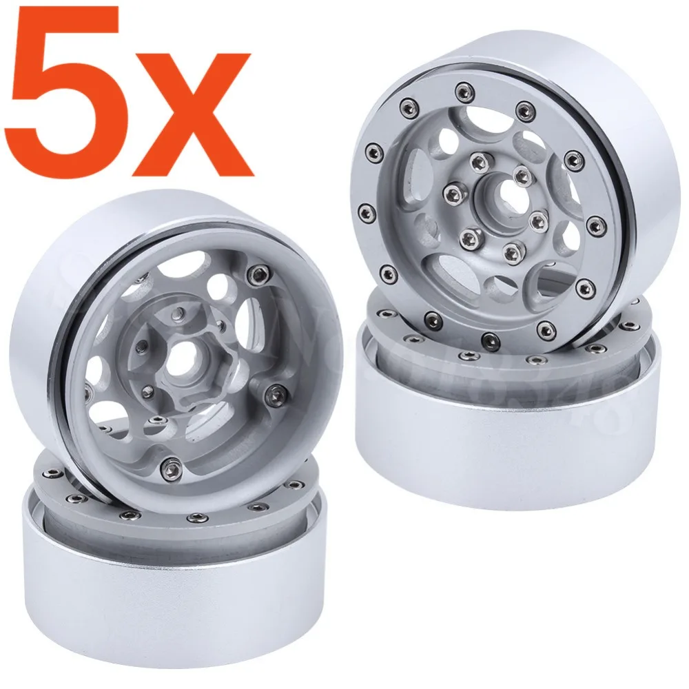 5sets/20pcs Aluminum Alloy 1.9" Beadlock Wheel Rims Hub