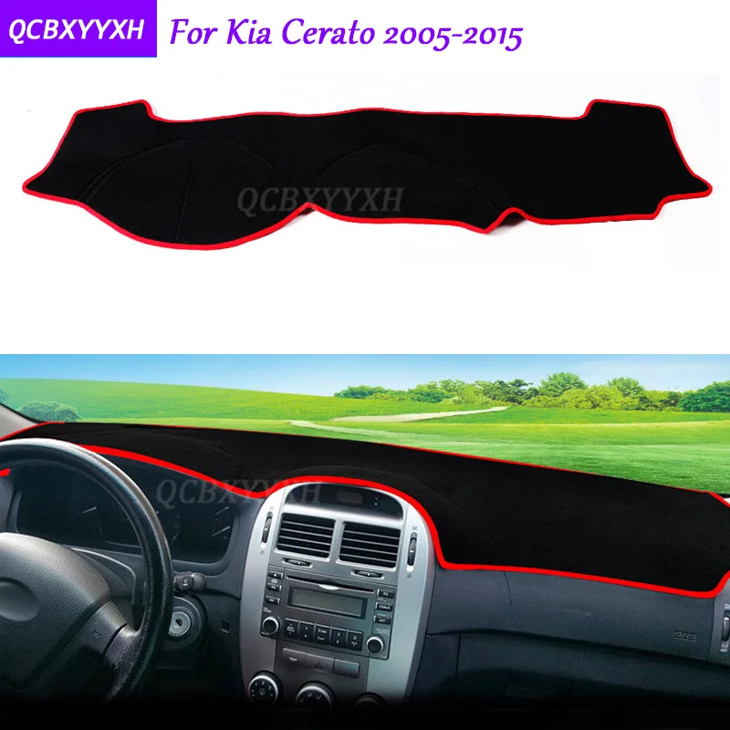 Для KIA Cerato 2005-2015 коврик для приборной панели защитный интерьер Photophobism коврик теневая Подушка Авто Стайлинг авто аксессуары Для KIA Cerato 2005-2015 коврик для приборной панели защитный интерьер Photophobism коврик теневая Подушка Авто Стайлинг авто аксессуары