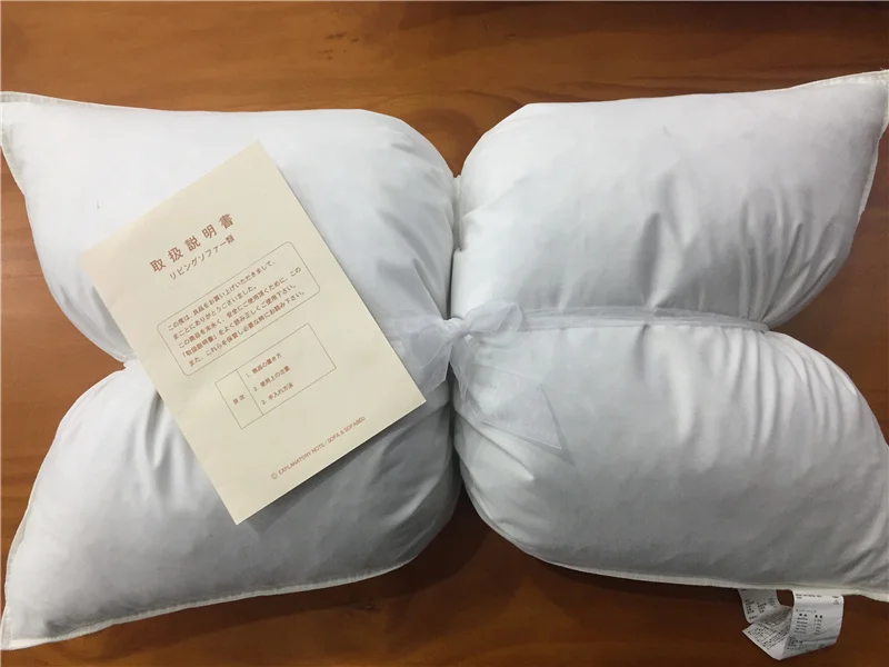 Высокое качество домашний текстиль спальная Подушка перо вниз ткань заполнены подушки шеи здоровья хлопок постельные принадлежности Подушка 48x74 см белый