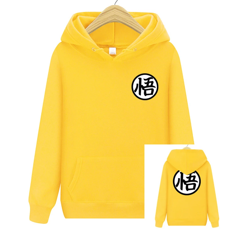 

2019 Cartoon Dragon Ball Print Autumn Winter New Pullover Men & Women Fashion Casual Sports Long Sleeve Fleece Hoodie