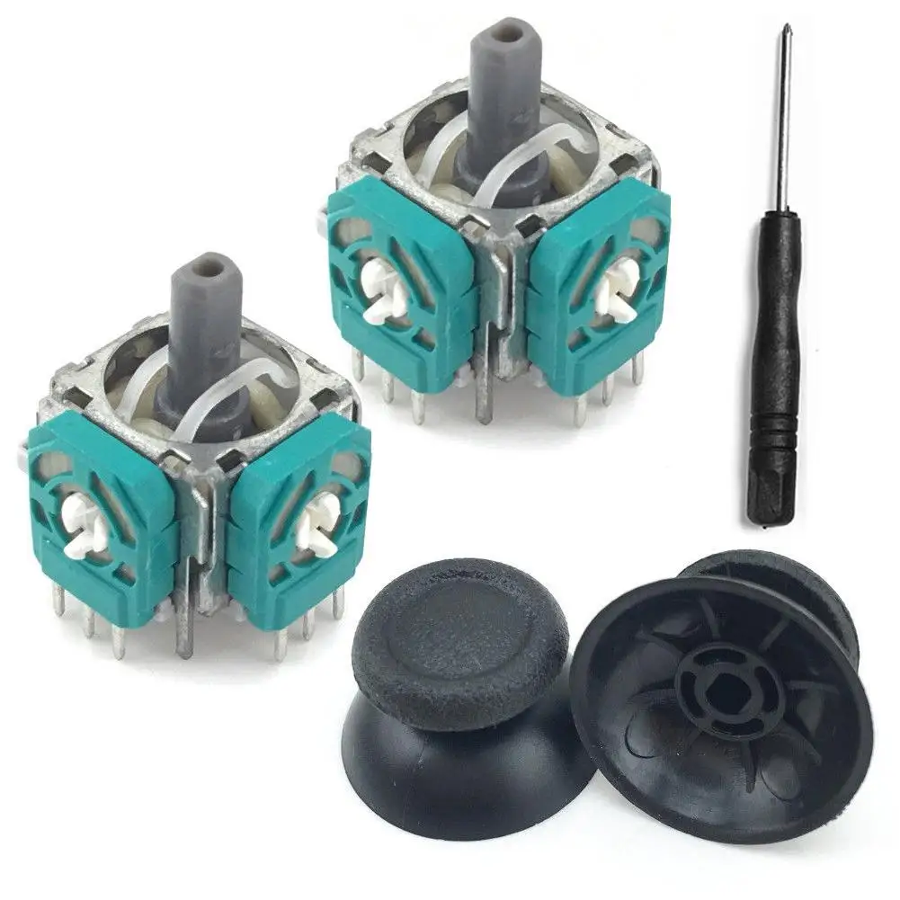 New 2Pcs Analog Thumb Joystick Repair Parts Dualshock Replacement for
