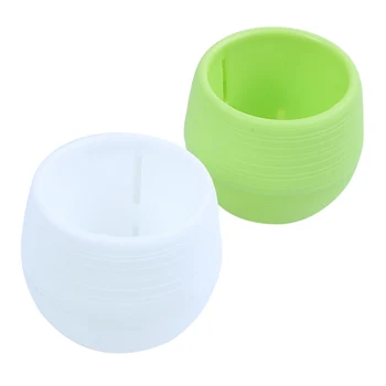 

Small Succulent Planter Colorful Plastic Plant Flower Pots Set of 5, Mixed Color