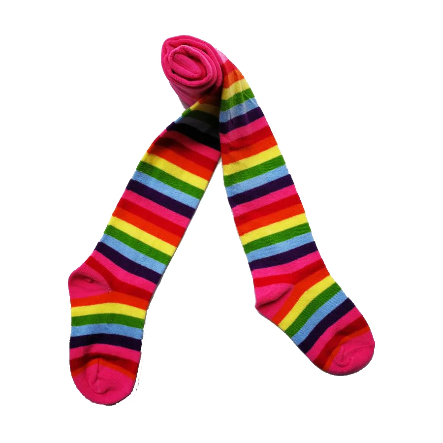 Pantimedias a rayas para niños y niñas, medias de primavera y otoño