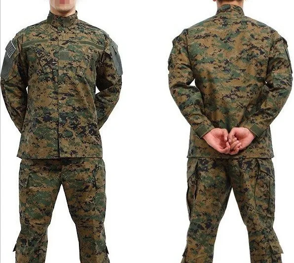 TACVASEN мужской CS Пейнтбол костюм армейский боевой БДУ Военная форма охотничий костюм Wargame пальто+ брюки набор тактическая куртка TD-JLHS-026 - Цвет: Digital Jungle