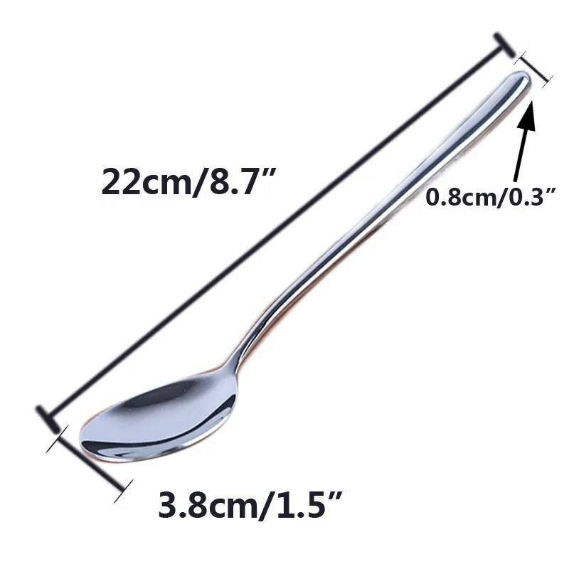 Set 4 Cucchiai Da Zuppa Coreani - Acciaio Inox 18/8, 21.6 Cm, Design Elegante - Foto 9