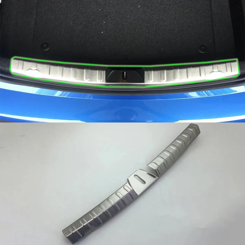 

Car Accessories Interior Decoration Stainless Rear Inner Bumper Protector Scuff Plate Guard Cover Trim For BMW 3 Series 2017