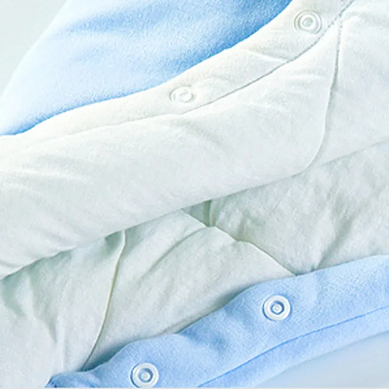 Детская зимняя одежда для сна, спальный мешок с кроликом, одеяло для новорожденных, теплые хлопковые халаты для маленьких мальчиков и девочек 3-36 месяцев