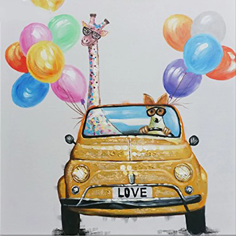 

Full Round 5D DIY Diamond Painting Tourist Animal Diamond Embroidery Cross Stitch Cartoon Auto Diamond Mosaic Birthday Gift