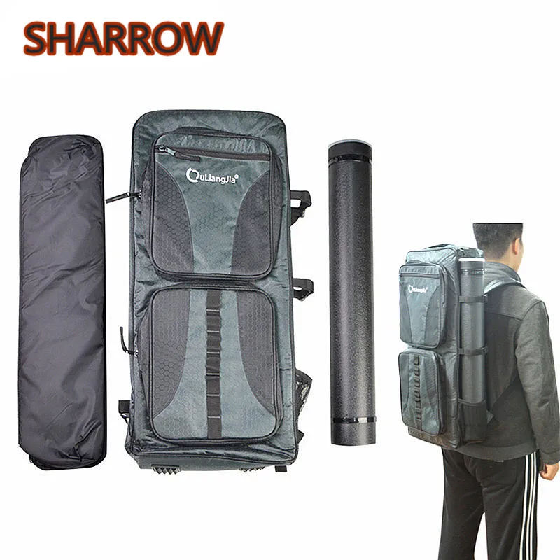 1Set Archery Tactical Backpack Bow Bag Back Pack Bag Case Pouch Holder Bow Bag For Recurve Bow