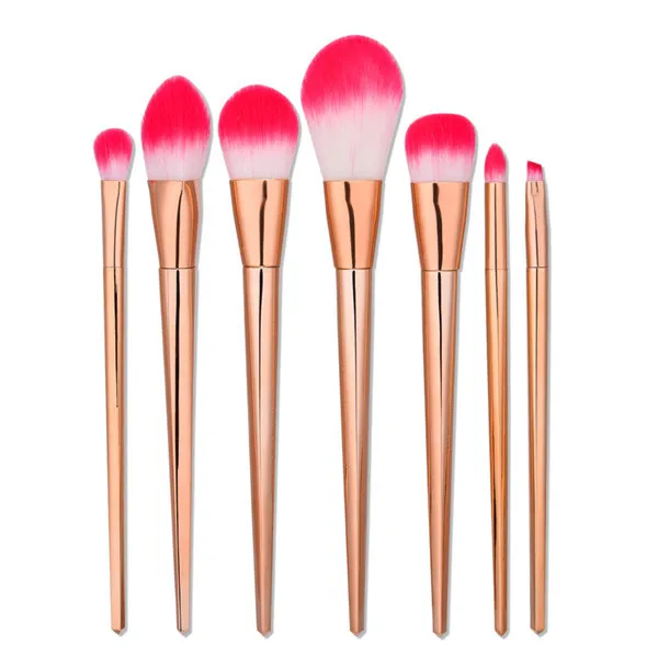 

7PCS/Set  Diamond-shaped Eye Makeup Brushes Professional Rose Gold Blending Pencil Foundation Eye shadow Eyeliner Makeup Brush