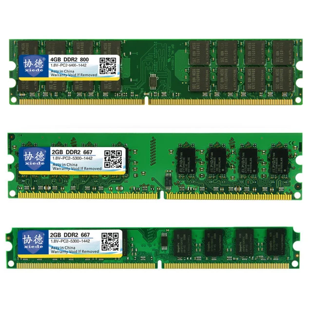 wholesale xiede ddr2 800 pc2 6400 5300 4200 1gb 2gb 4gb desktop pc