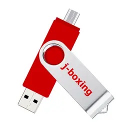 J-бокс OTG 8 GB USB флэш-двойной Порты и разъёмы флешки 8 gb Micro USB флэш-накопитель Поворотная карта памяти для samsung huawei таблетки многоцветный