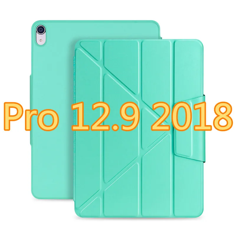 Чехол для iPad Pro 11 кожаный чехол для iPad Pro 12,9 Магнитный чехол для iPad чехол Pro 11 12,9 - Цвет: mint green 12.9 2018