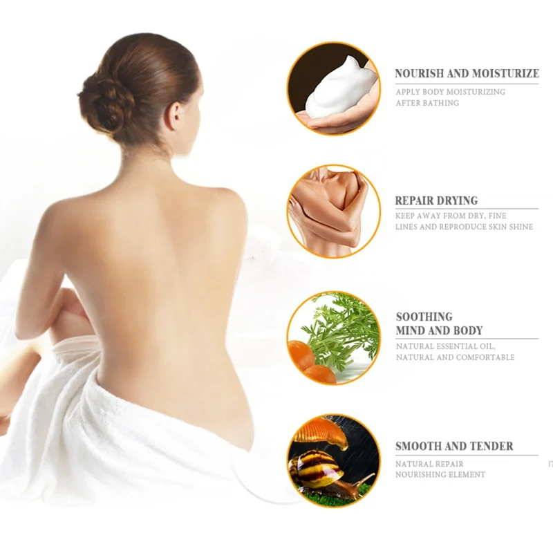 Natural Strong Whitening Body Cream Body Lotion Dark Skin Bleaching Moisturizing Deep Skin Whitening Lasting Body Care