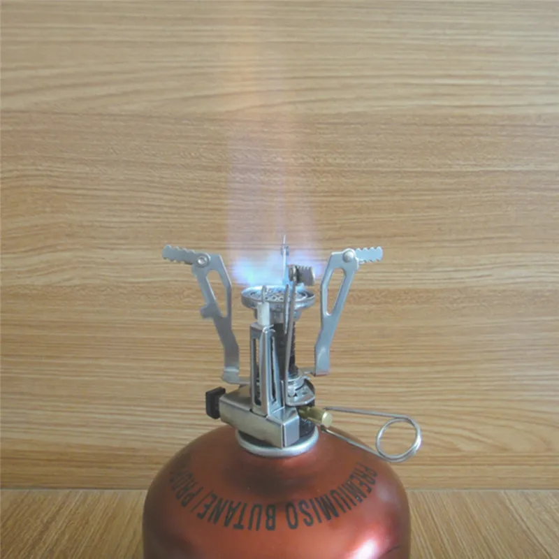 

New Foldable Camping Mini Steel Stove Case Portable Outdoor Picnic Gas Burner Portable Folding Mini Camping Stove Outdoor tool