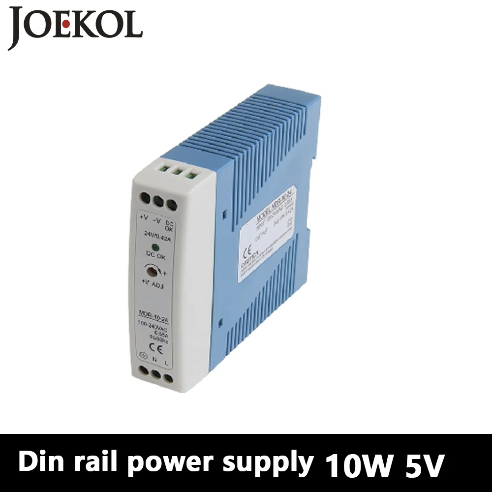 

MDR-10 Din Rail Power Supply 10W 5V 2A,Switching Power Supply AC 110v/220v Transformer To DC 5v,watt power supply