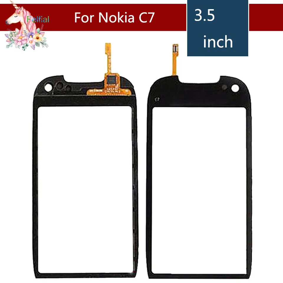 3 5 &quotдля Nokia C7 00 LCD сенсорный экран дигитайзер сенсор внешняя стеклянная панель