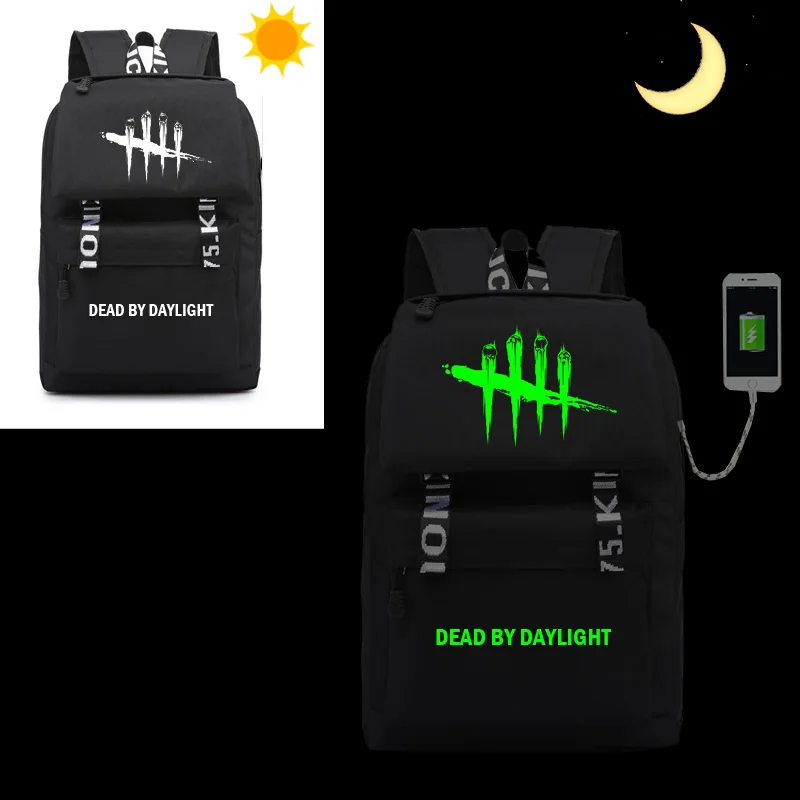 

Dead by Daylight backpack cosplay USB bag schoolbag Oxford shoulders bag travelling bag for men and women