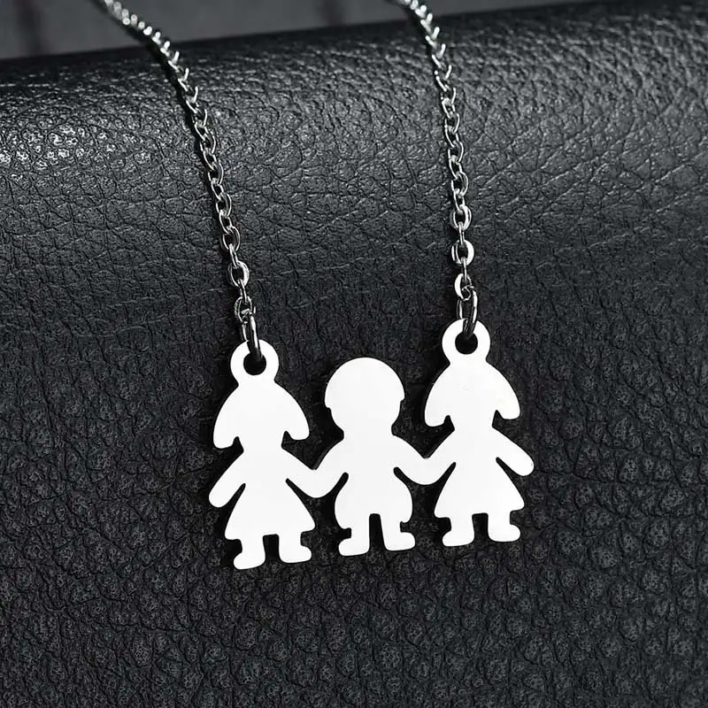 Nextvance две девушки рука в подвеска в форме руки ожерелье лучший друг сестры колье ожерелье s для Bff подарок на день рождения колье - Metal Color: 2 girl 1 boy