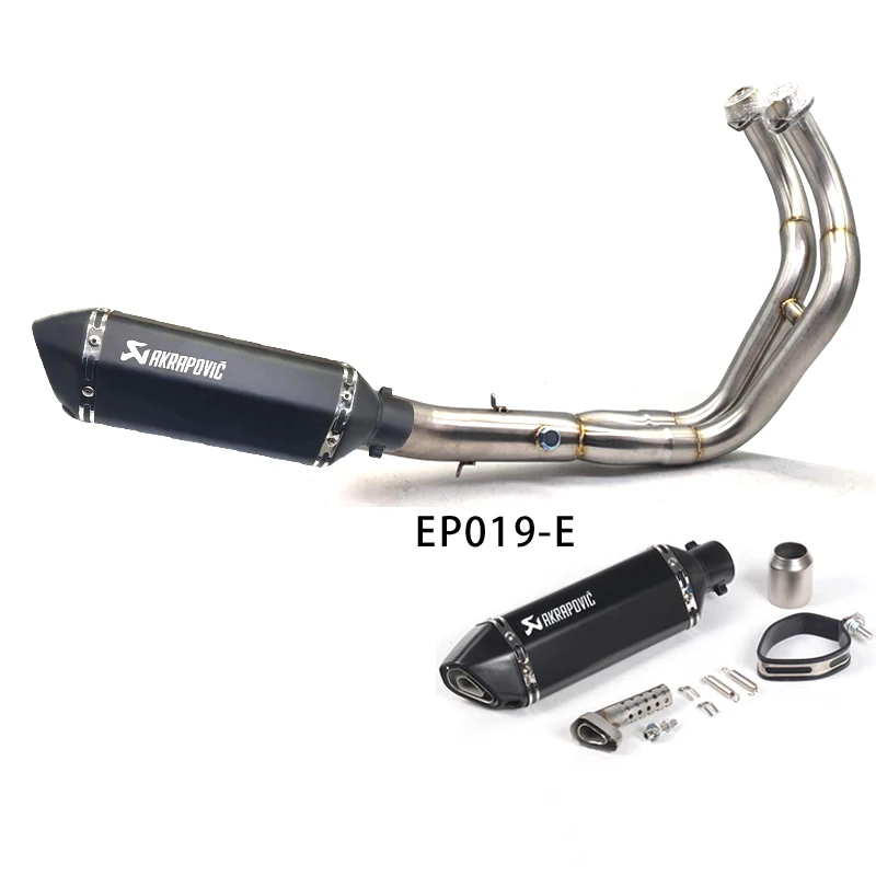 

Motorcycle Exhaust Full system FOR Yamaha MT-07 FZ-07 Tracer 2014-2017 with akrapovic exhaust Muffler XSR700 2016-2017
