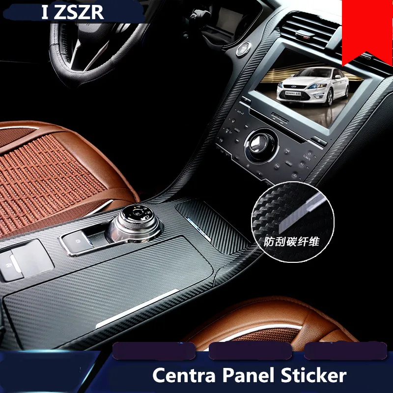 

16pcs/set Carbon Fibre / Glitter /Powder Central Panel Decorative Sticker /Film For Ford Mondeo Z2EA299