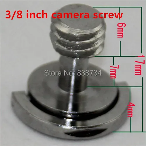 10pcs 3/8 "*6mm steel with nickel folding D Ring slotted flat head