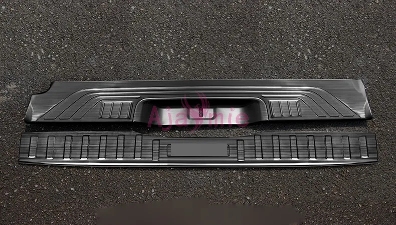Черный Титановый стальной задний багажник порога Накладка бампера для Mercedes-Benz Vito W447 аксессуары