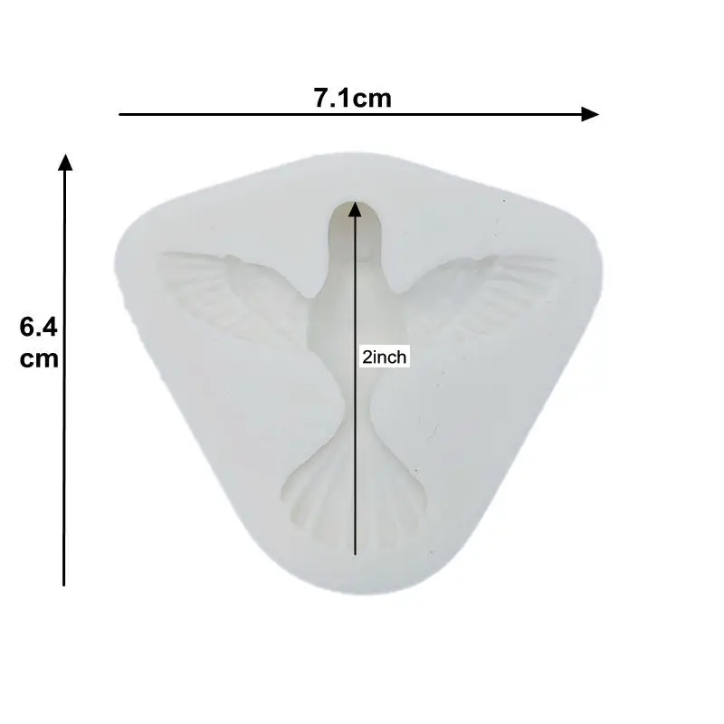 Инструмент для торта 1 шт. голубь птица мира силиконовая форма сахарный шоколадный инструмент для помадки формы для сладостей DIY