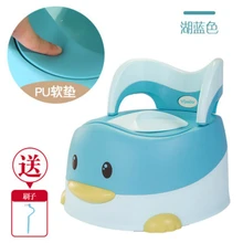 Детский туалет с мультяшной уткой из искусственной кожи для маленьких мальчиков 1-3-6 лет