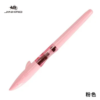 

shark fountain pen School Office supplies high quality plastic pens men women boy gilt gift students gift with 5pcs ink sac 007
