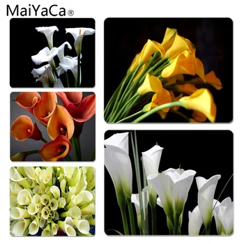 

MaiYaCa Custom Skin Calla lily Gamer Speed Mice Retail Small Rubber Mousepad Size for 18x22cm 25x29cm Rubber Rectangle Mousemats