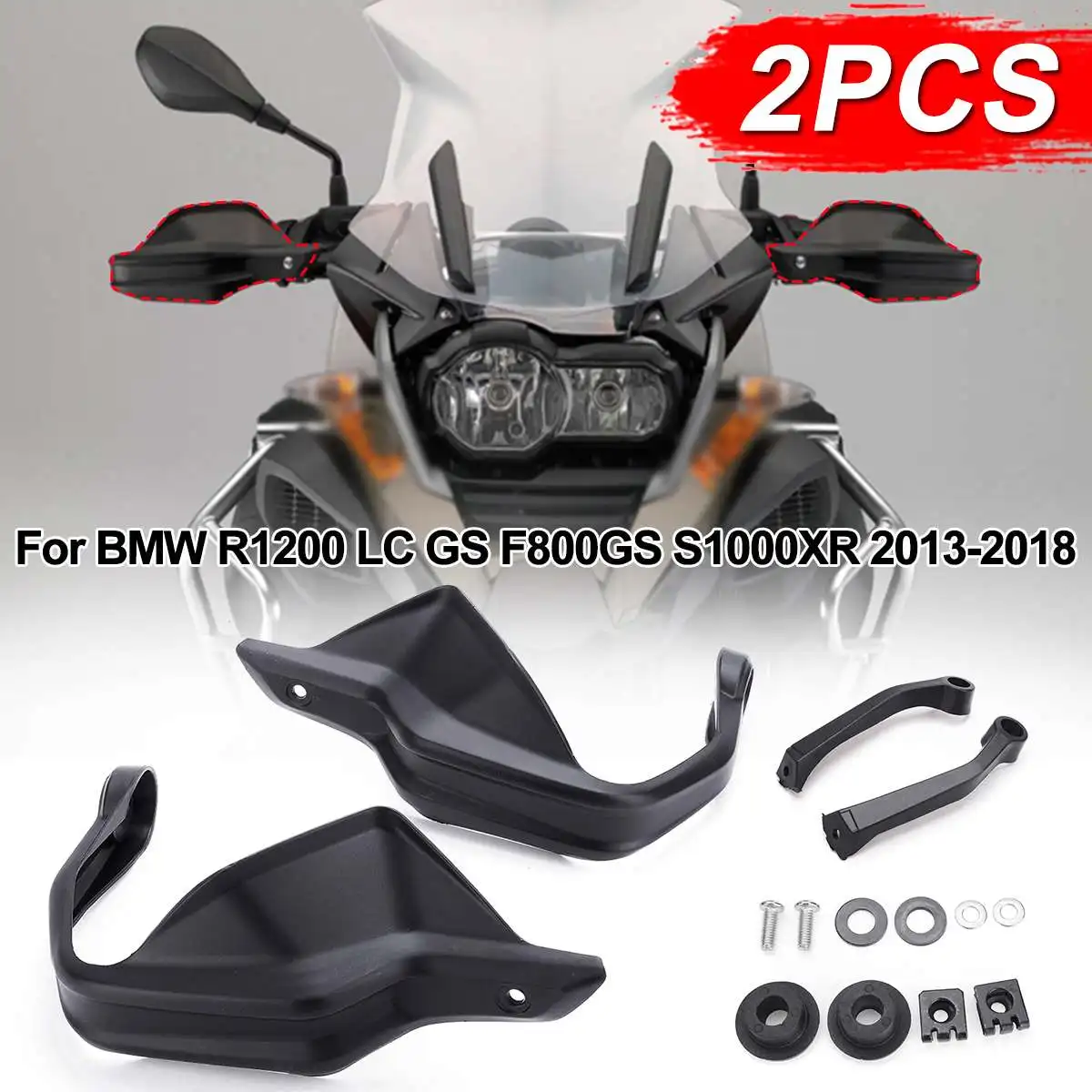

ABS Adventure Handlebar Handguard Hand shield Protector For BMW R1200 LC GS ADV S1000XR F800GS 2013 2014 2015 2016 2017 2018