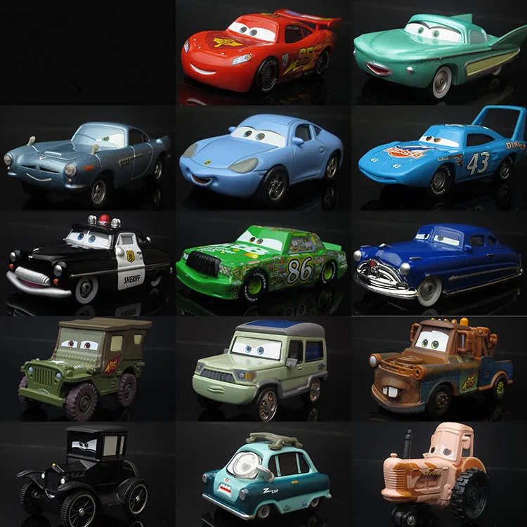 

14 Styles Hot Sell Disney Pixar Cars Lightning McQueen Chick Hicks 1:55 Scale Diecast Metal Alloy Modle Cute Toys For Children