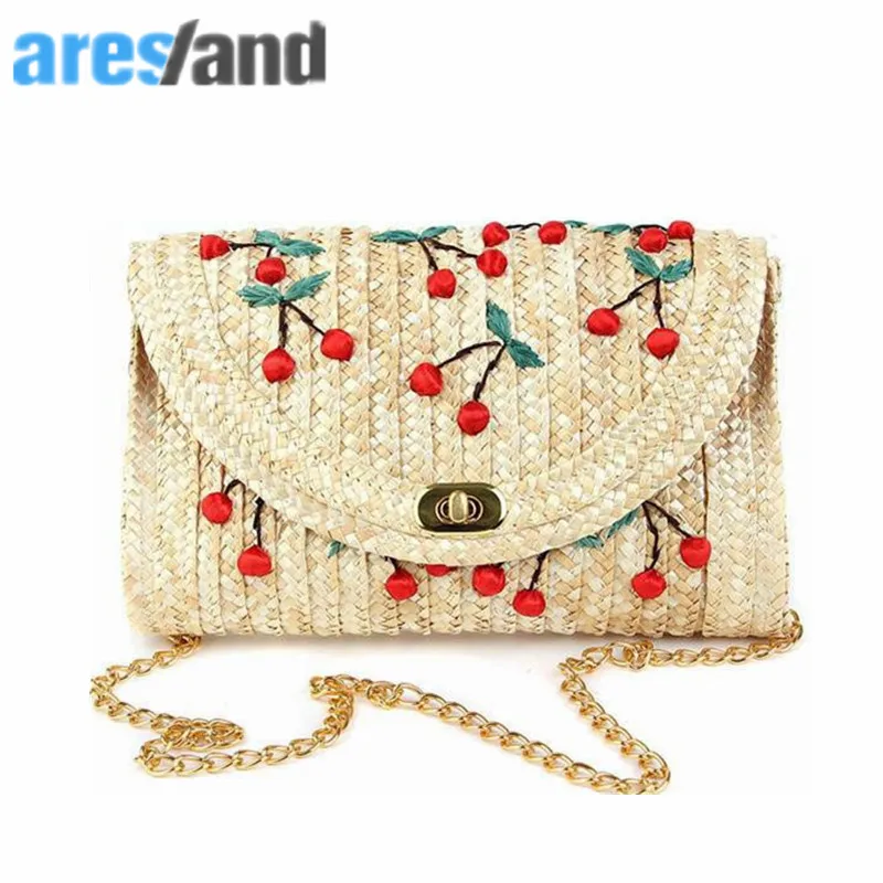 cute summer bag for beach women Straw Women messenger Bags 2018 Female