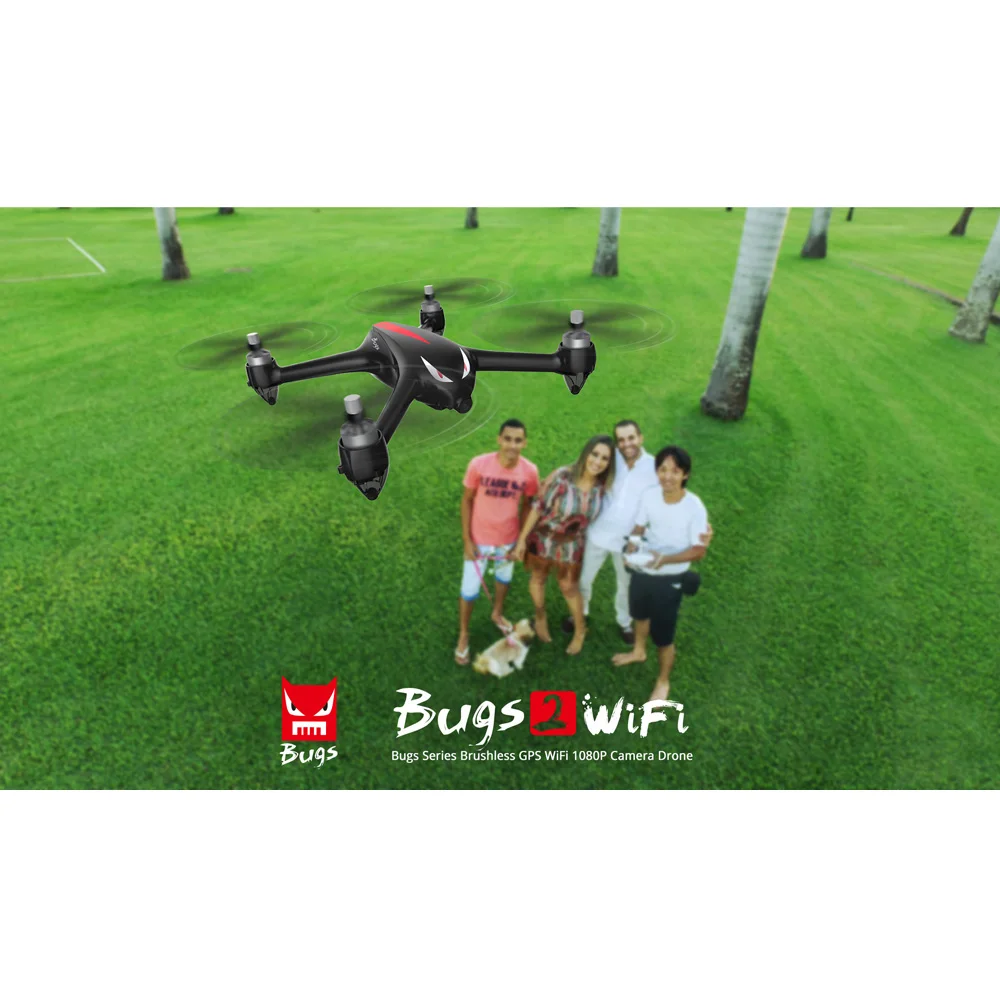 Профессиональный Квадрокоптер с камерой WiFi 1080P бесколлекторный Дрон на Ру gps 1 км