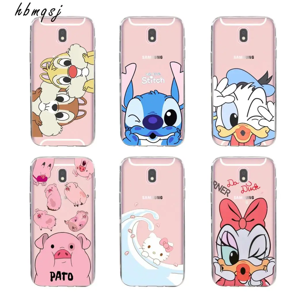 Cartoon Super Cute Minnie Mickey for Samsung galaxy j3 j6 j8 j4 2018 case Silicone Soft tpu Donald Duck Stitch Phone Cover |