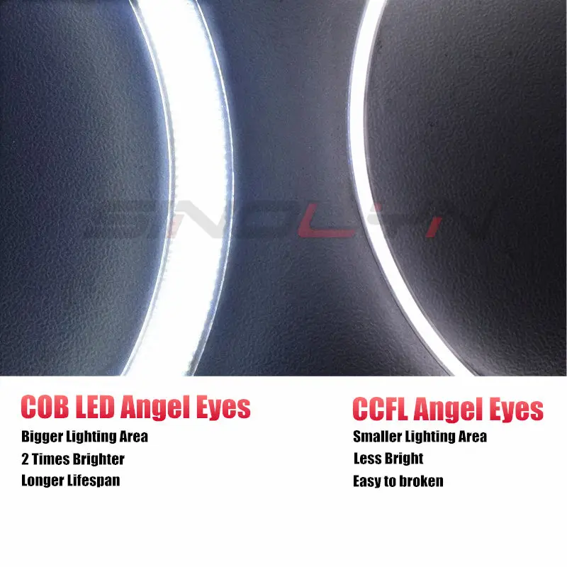 Для Mazda 3 Фара COB angel eyes светодиодный фонарь Halo кольца Модифицированная Настройка