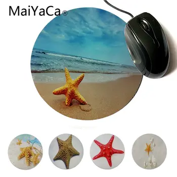 

MaiYaCa Non Slip PC starfish Durable Rubber Mouse Mat Pad High Quality Anti-Slip Durable DIY Round Mouse Mat