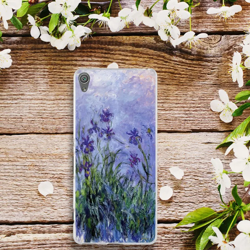 Мягкий чехол для телефона для sony Xperia E3 E5 T3 M2 M4 M5 XA XZ Z Z1 Z2 Z3 Z4 Z5 Compact Vincent Van Gogh звездное небо картина маслом - Цвет: Pictute 8