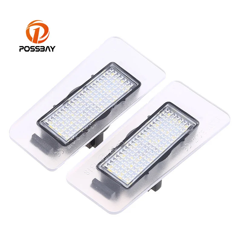 

POSSBAY 1 Pair 18-LED SMD Rear Number License Plate Light Lamp Fit For Hyundai i30 Estate Elentra CE Approved Car Styling