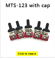 10 шт. MTS-101 2-контактный SPST переключатель ВКЛ-ВЫКЛ 2 положения 6A 250 В AC мини-тумблер