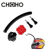 Селфи-палка, крепление на шлем, удлинитель, 360 градусов, с пряжкой, крепления, клей для gopro HERO 7 6 5 4 8 Xiaomi YI SJ4000 SJCAM