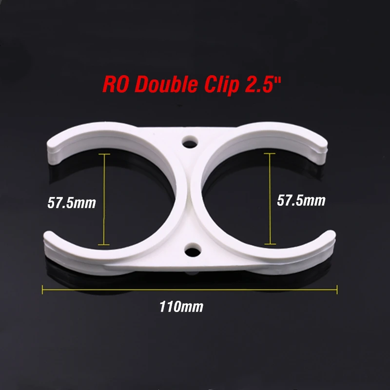 

2.5" Double Clip RO Water Accessory Membrane Housing Clip Like 12" In-Line Alkaline Water Filter Cartridge