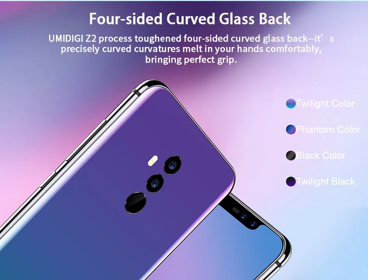 UMIDIGI UMI Z2 6GB RAM 64GB ROM Helio P23 MTK6763 2.0GHz Octa Core 6.2 Inch FHD+ Full Screen Quad Camera Android 8.1 4G LTE Smartphone