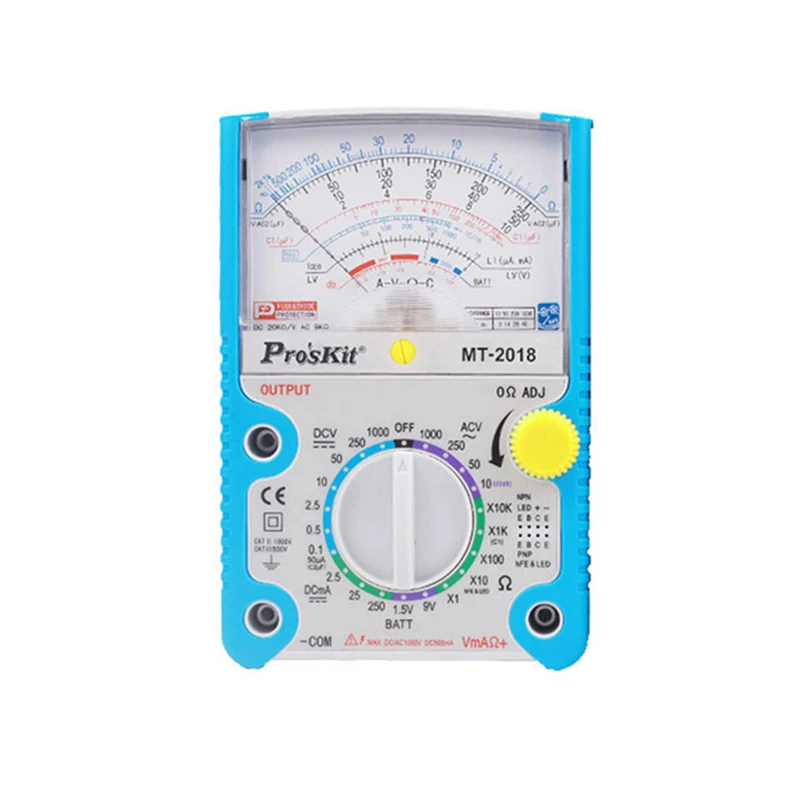 MT 2018 Analog Multimeter Protective Function Analog Multimeter Safety