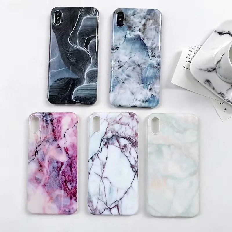 

Good quality Imitating marble grain IMD Technology Phone Case For iPhone 6 6S 8 Plus X XS back cover for celular iphone 7 SZ312