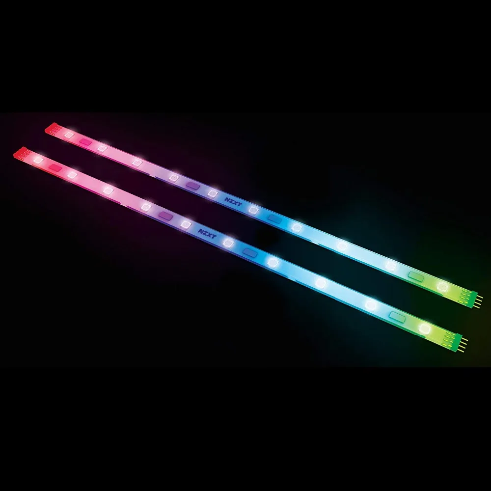 

NZXT HUE Extension Kit RGB Advanced LED Lighting, Ribbon, 300mm, 10-LED PC, Lighting Led Strip for Computer light for computer